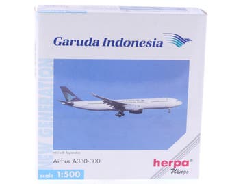 Schaal 1:500 Herpa 508452 Garuda Indonesia Airbus A330-30..., Ophalen of Verzenden