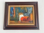 Paul Permeke (1918-1990) - interieur met een bed (de