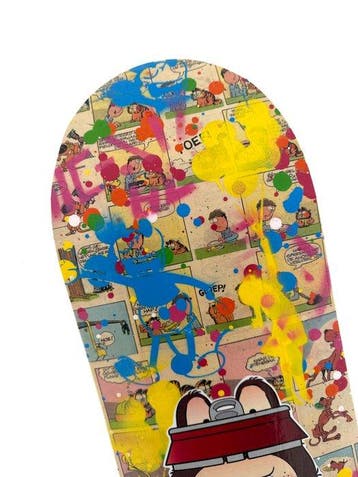 Koen Betjes (1992) - Labubu x Banksy x Street Skatedeck