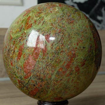 unakiet Fine quality Unakite Sphere - Hoogte: 13.5 cm -