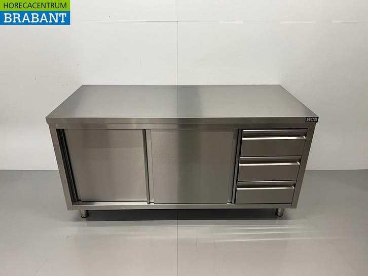 Armoire de travail en acier inoxydable Table de travail, Articles professionnels, Horeca | Autre, Envoi