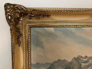 German school (XX), signed A. Gutknecht - Alpen Idylle,