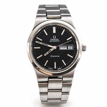 Omega - Geneve Automatic Black Dial German/English Day-Date, Nieuw