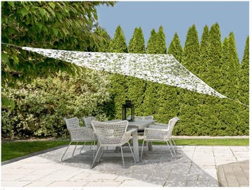 Schaduwdoek wit 3.6x3.6m (Parasol toebehoren, Parasols), Tuin en Terras, Ophalen of Verzenden, Nieuw, Zweefparasol
