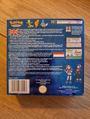 Nintendo - Gameboy Advance - Pokémon Sapphire Version (PAL)
