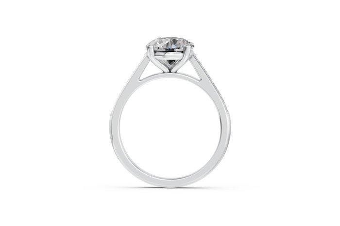 Ring - 14 karaat Witgoud - 2.14ct. tw. Diamant (Lab-grown) -, Bijoux, Sacs & Beauté, Bagues