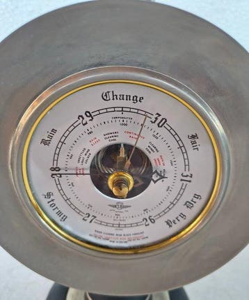 Franzi Bourdon barometer - Laiton - Baromètre nautique