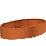 Cortenstaal plantenbak 280x160x60cm - Met bodem, Tuin en Terras, 100 cm of meer, Nieuw, Metaal, Overige vormen