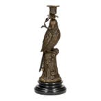 Chandelier (2) - Bronze, Marbre - Perroquets
