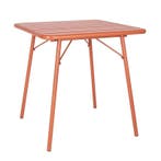 Inklapbare Tafel | Staal | Terracotta | In-/Outdoor |, Verzenden, Nieuw in verpakking