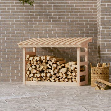 vidaXL Haardhoutrek 108x64,5x78 cm massief grenenhout, Verzenden
