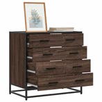 vidaXL Ladekast 70x41x70 cm bewerkt hout bruin eikenkleur, Verzenden, Nieuw