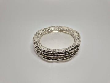 Wilhelm Geist, Hanau - Onderzetter (6) - .800 zilver - Hanau