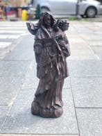 sculptuur, Madonna in gloria - 58 cm - Hout, Antiquités & Art