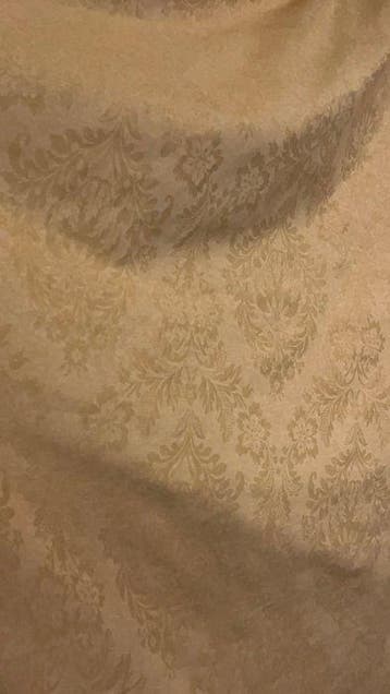 Spiegelingen van amber en koperkleurig goud: Damast Jacquard