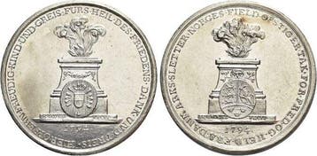 Ar-medaille 1794 Schleswig-holstein (koenigliche Linie) C..., Verzenden