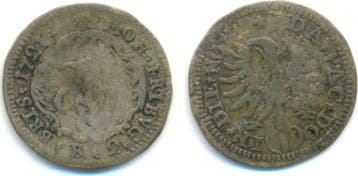 2 Kreuzer 1721 Freiburg im Breisgau: Rabenkopf / Adler, Verzenden, België