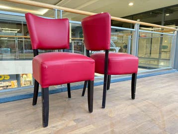 (24x) Restaurantstoel met skai bekleding