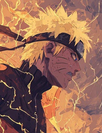 Canvas Fit - Alberto Ricardo - Naruto vs. Sasuke: Rivalidad