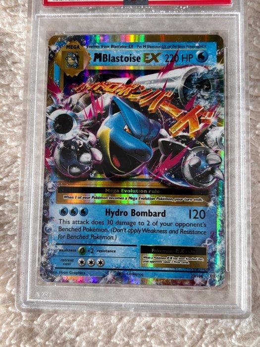 Pokémon - 1 Graded card - M Blastoise EX 22/108 Foil, Full, Hobby en Vrije tijd, Verzamelkaartspellen | Pokémon