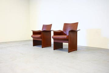 Matteo Grassi - Tito Agnoli - Fauteuil (2) - Korium - Leder
