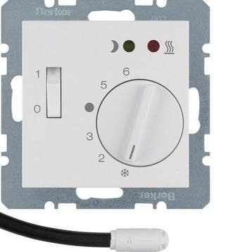 Thermostat de sol Hager Berker avec interrupteur à contact -, Verzenden