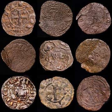 Espagne. Reino Medieval de Castilla y León. Dineros y