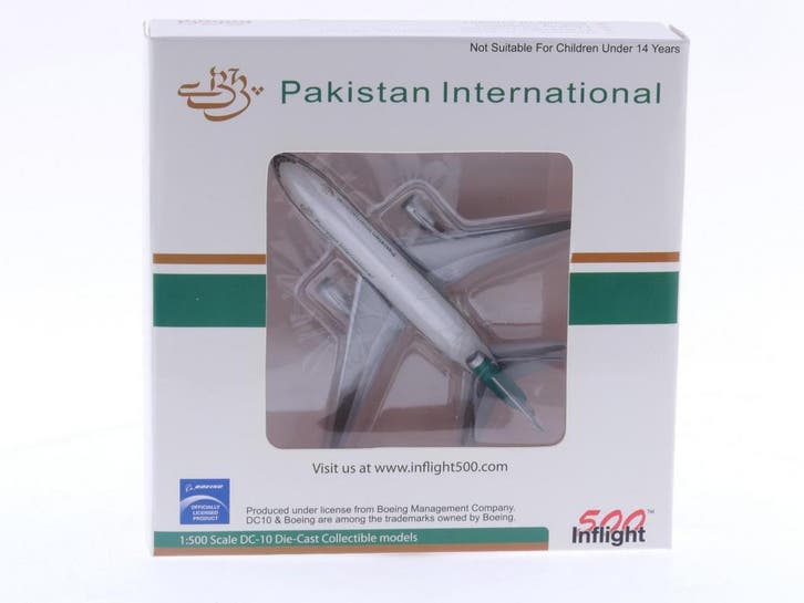 Schaal 1:500 Inflight 500 - 355 4081 PIA - Pakistan Inter..., Hobby en Vrije tijd, Modelbouw | Vliegtuigen en Helikopters, Gebruikt