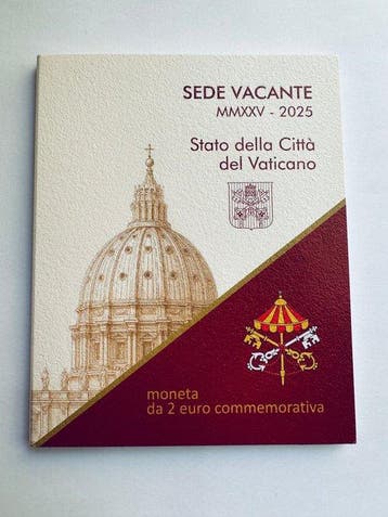 Vaticaan. 2 Euro 2025 (3 monete) (Zonder minimumprijs)