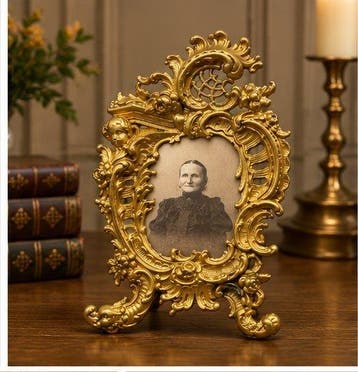 Antieke bronzen fotolijst – rijk Rococo / Napoleon III decor