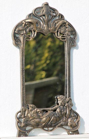 Miroir- Art nouveau - FONTE verre
