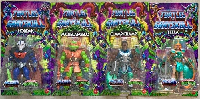 Mattel - Speelgoed figuur - 4 Masters of the Universe, Antiquités & Art, Antiquités | Autres Antiquités