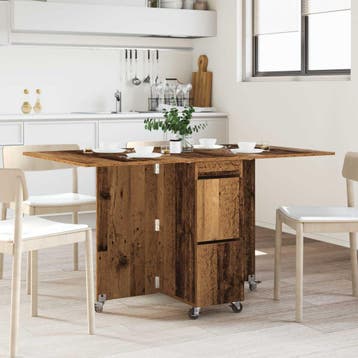 vidaXL Eettafel 140 x 80 x 77 cm Bewerkt hout Oud hout, Huis en Inrichting, Tafels | Eettafels, Verzenden, Nieuw