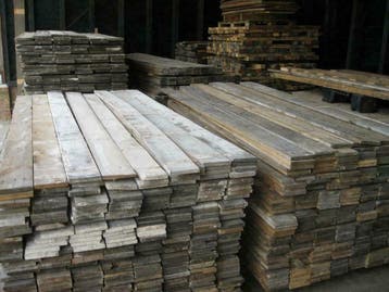 Recuperatie gebruikte planken voor vloeren, wand, plafond, Gebruikt, Vloerdelen of -planken, 10 m² of meer, 10 tot 30 cm