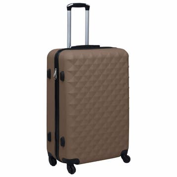 vidaXL Harde koffer ABS bruin, Handtassen en Accessoires, Verzenden, Nieuw