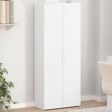 vidaXL Archiefkast 60x32x153 cm bewerkt hout wit, Verzenden, Nieuw