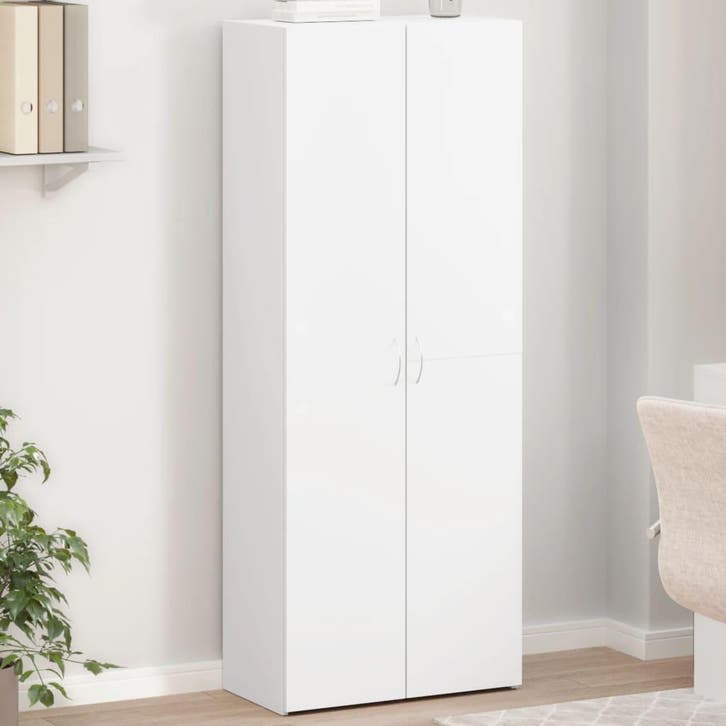 vidaXL Archiefkast 60x32x153 cm bewerkt hout wit, Huis en Inrichting, Kasten | Overige, Nieuw, Verzenden