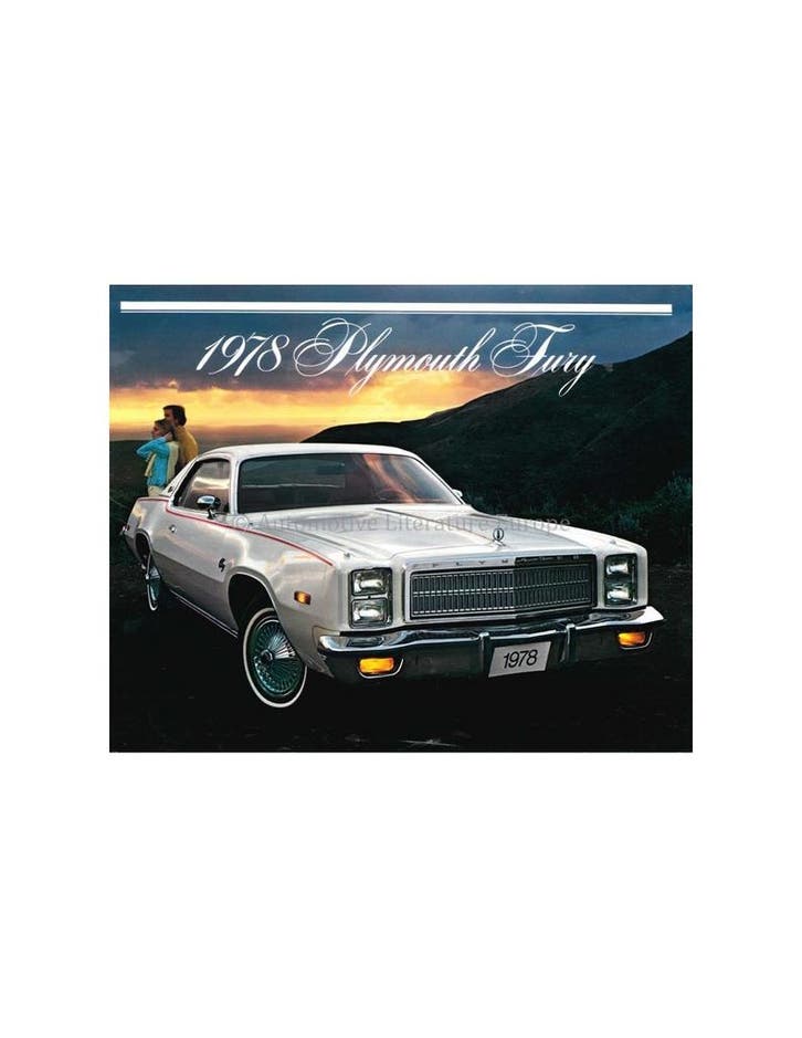 1978 PLYMOUTH FURY BROCHURE ENGELS, Boeken, Auto's | Folders en Tijdschriften, Ophalen of Verzenden