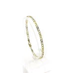 Bicolor gouden Figaro schakelarmband, Ophalen of Verzenden