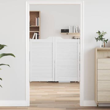 vidaXL Schuifdeuren Wit 90 x 50 cm Massief grenenhout, Doe-het-zelf en Bouw, Deuren en Vliegenramen, Verzenden, Nieuw