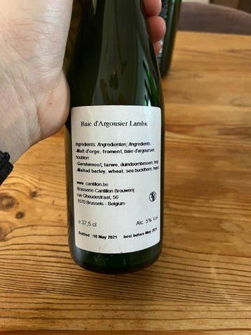 Cantillon - Baie dArgousier Lambic 2021, 50°N-4°N 2020 &, Collections