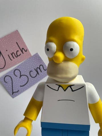 Lego Minifiguur - The Simpsons - Homer Simpson 23 cm figurka