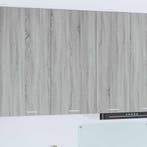 vidaXL Hangkast Grijs Sonoma en Wit 50 x 31 x 100 cm Bewerkt, Verzenden, Nieuw