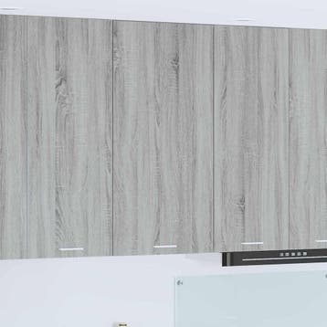 vidaXL Hangkast Grijs Sonoma en Wit 50 x 31 x 100 cm Bewerkt, Verzenden, Nieuw