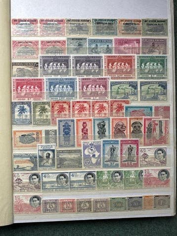 Wereld 1900/1960 - Belgisch-Congo en lakens, blokken, Gestempeld