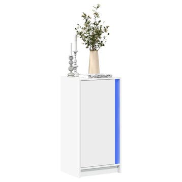 vidaXL Dressoir met LED 42,5x34x85 cm bewerkt hout wit, Verzenden, Nieuw