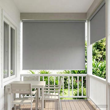 vidaXL Rolgordijn UV-bescherming Lichtgrijs 140 x 230 cm, Verzenden, Nieuw