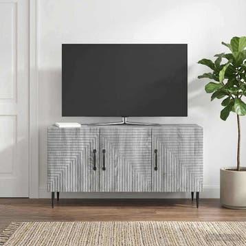 vidaXL TV Kast Grijs sonoma 99 x 34,5 x 50 cm Bewerkt hout, Maison & Meubles, Verzenden