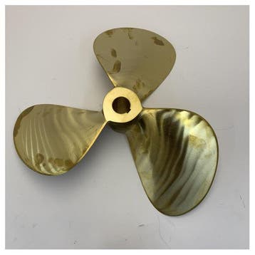 Bieden: Michigan Propellers 3-Blade Brass Propeller GL352 2, Watersport en Boten, Ophalen of Verzenden, Nieuw