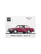 1974 VOLVO 164 INSTRUCTIEBOEKJE ENGELS USA/CANADA